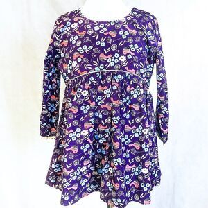 Hanna Andersson Purple Peplum Top Sz 12
